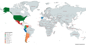 Spanish Speaking Countries Map